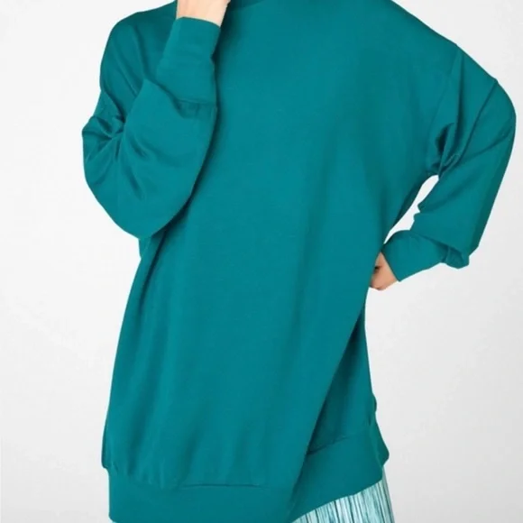 Fabletics Teal Women’s Jody Mock Neck - Picture 6 of 6